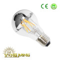 A60 3.5W/5.5W Silver Mirror Top Decoration LED Filament Bulb with CE RoHS